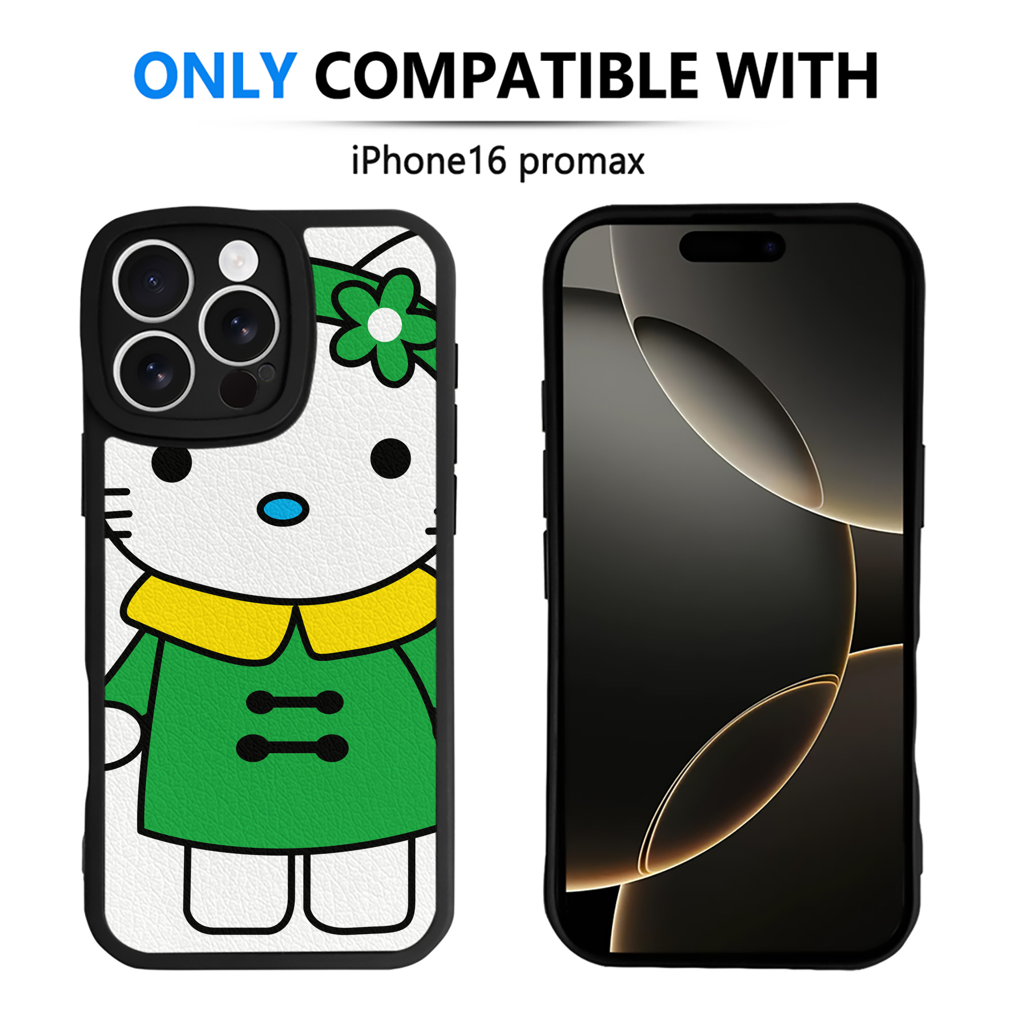 （画像用） Hello Kitty ハローキティ 【iPhone 16シリーズ対応】シリコンスマホケース（レザー調） 材質：シリコン